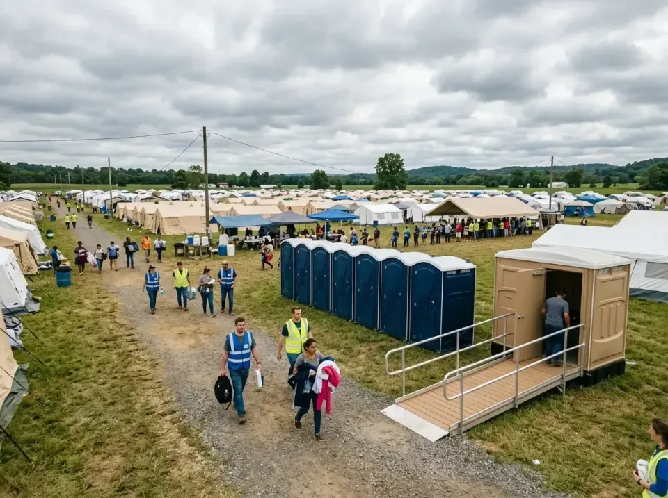 disaster-relief-camp-restrooms-010 — frequently asked questions, Dumpster & Portable Bathrooms Rental in La Grange, IL